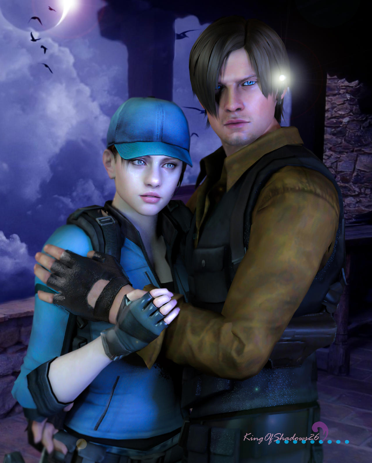 don't worry I'm here..( Leon and Jill)