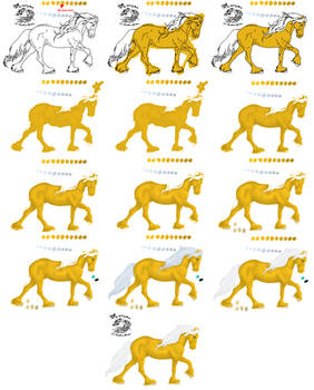 Horse Coloring Tutorial