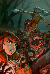 Zombies n' Babes by blitzcadet