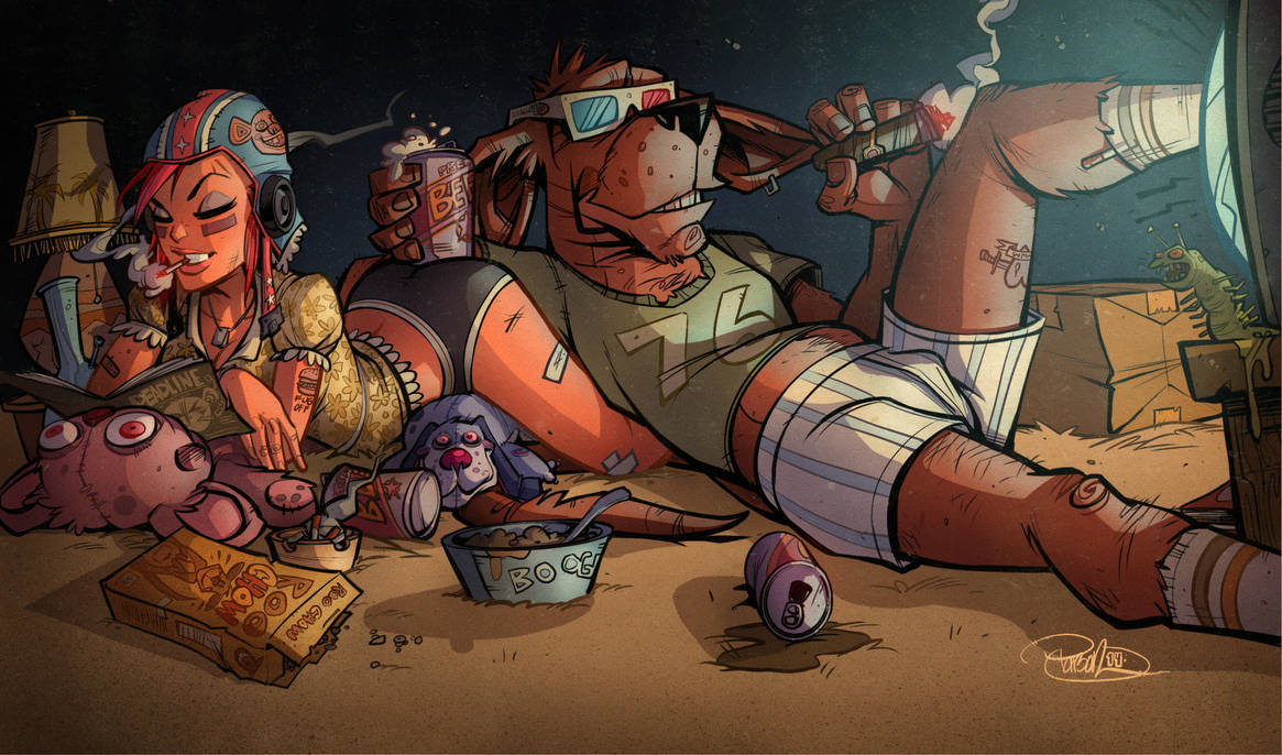 TV and Beer by blitzcadet