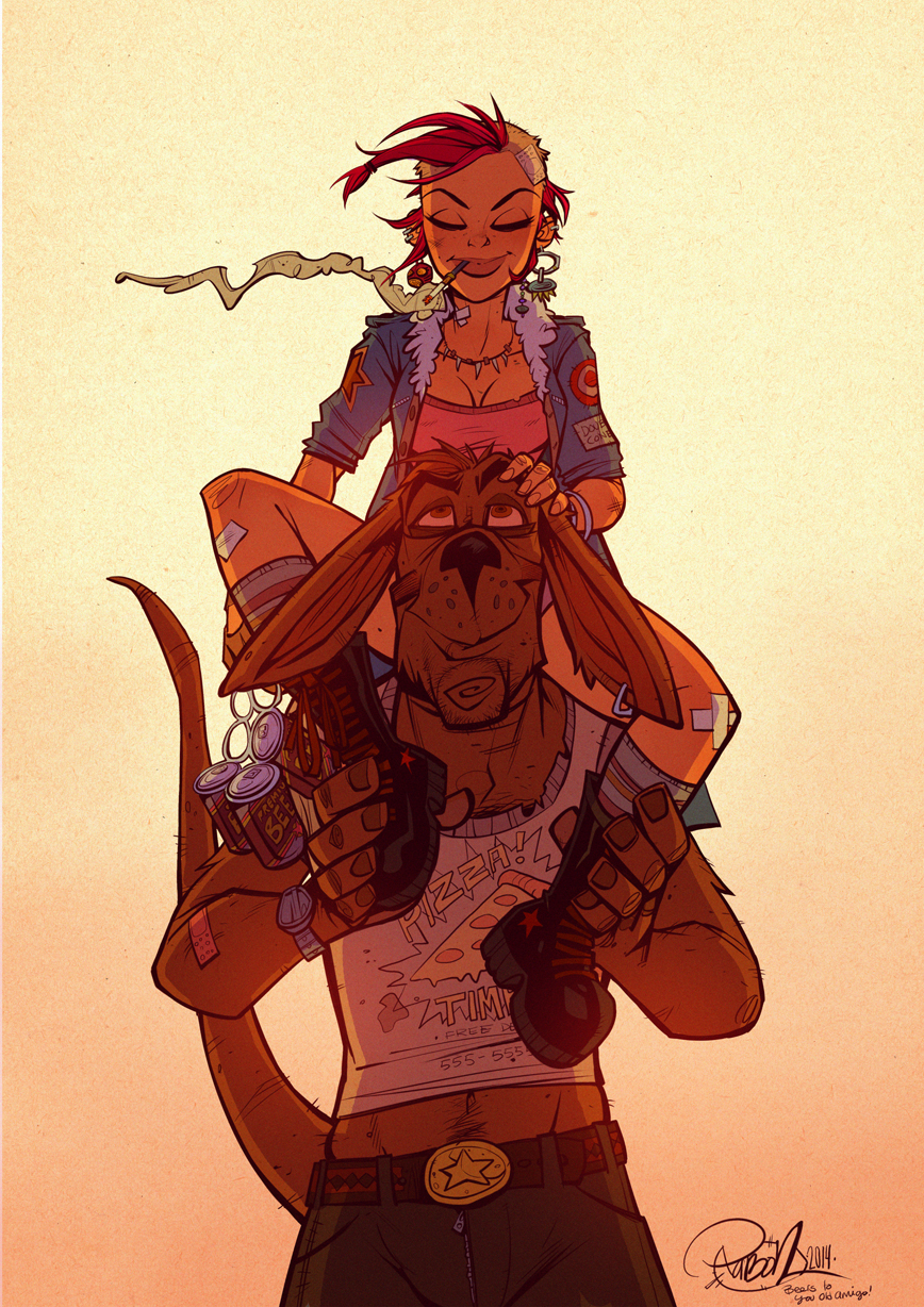 Tank Girl and Booga