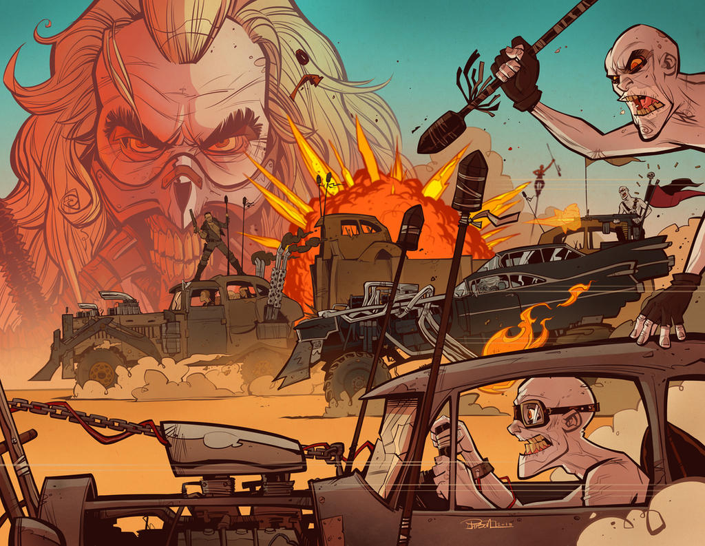 Fury Road Spread by blitzcadet
