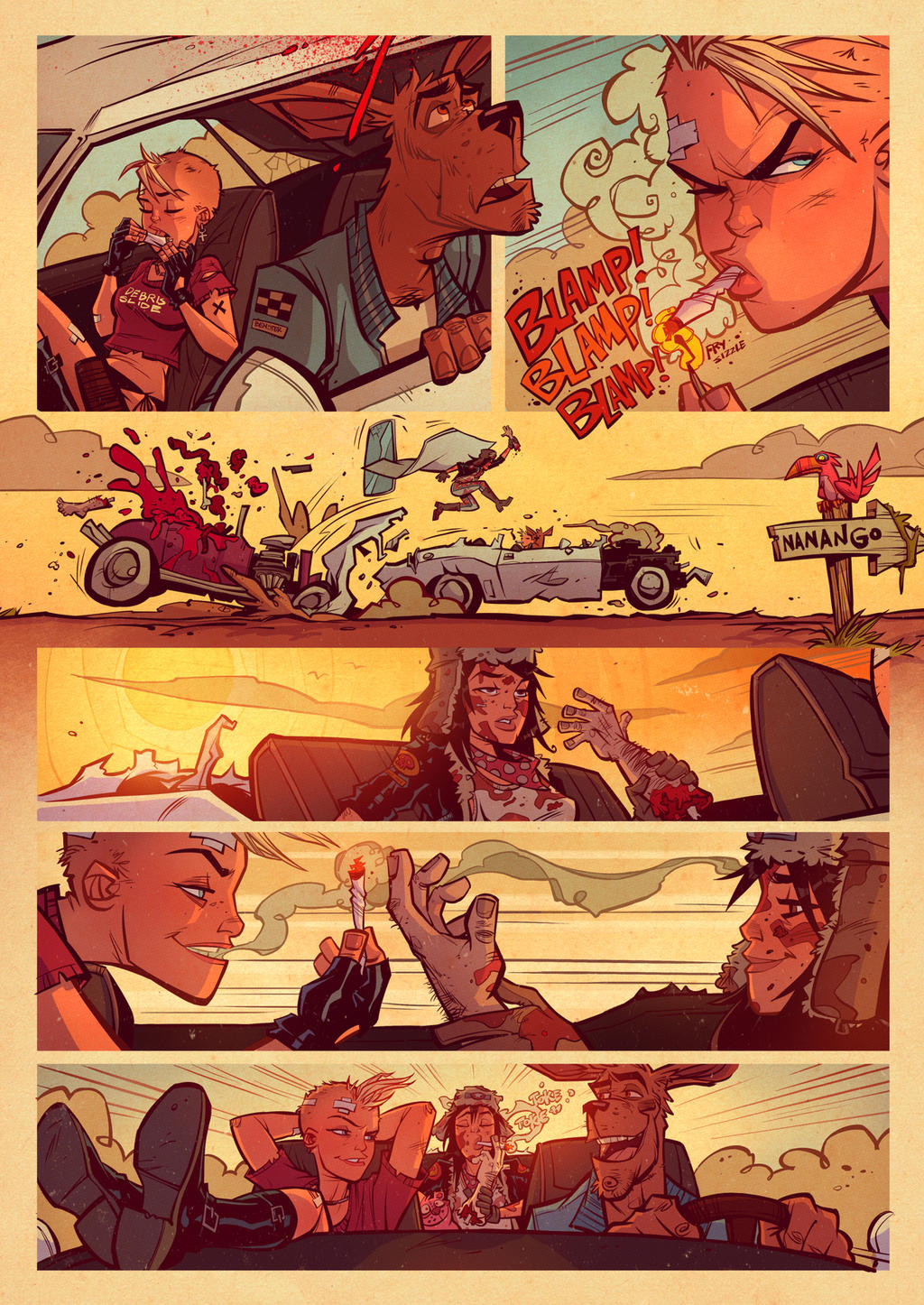 Tank Girl : Nanango '71 Pg.10 by blitzcadet