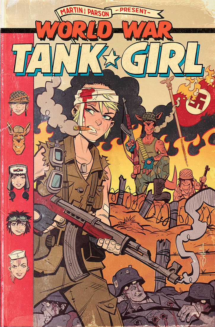 World War Tank Girl #2 Cover by blitzcadet