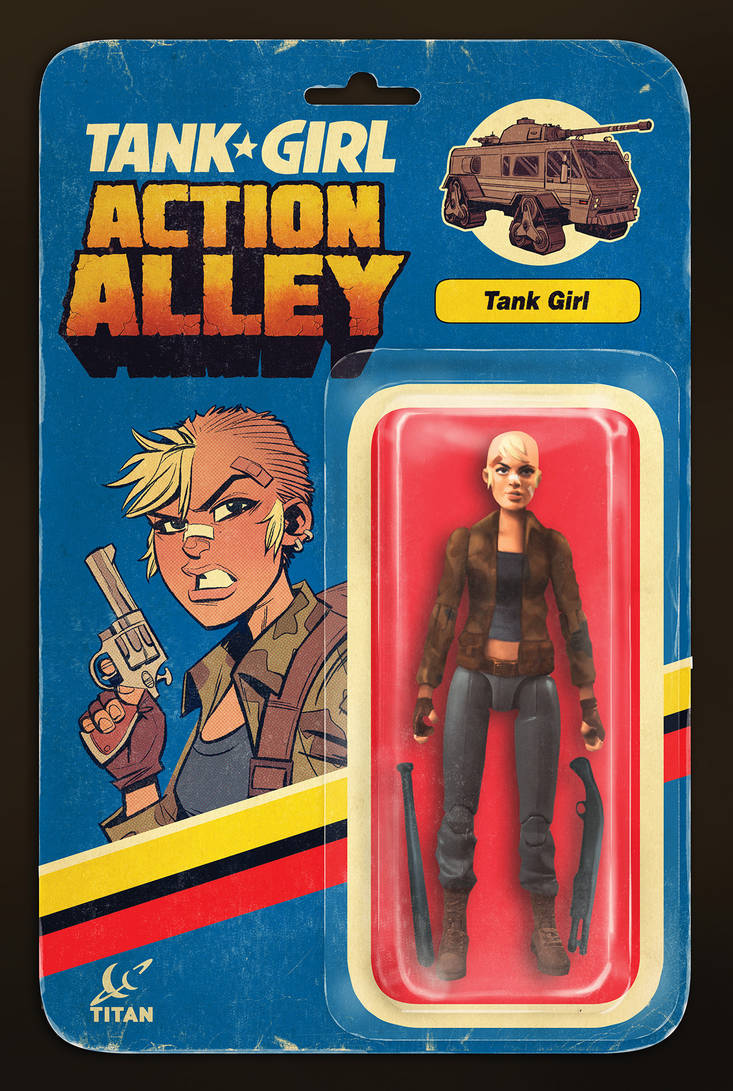 Action Alley #1 Cover B Action Figure Variant by blitzcadet