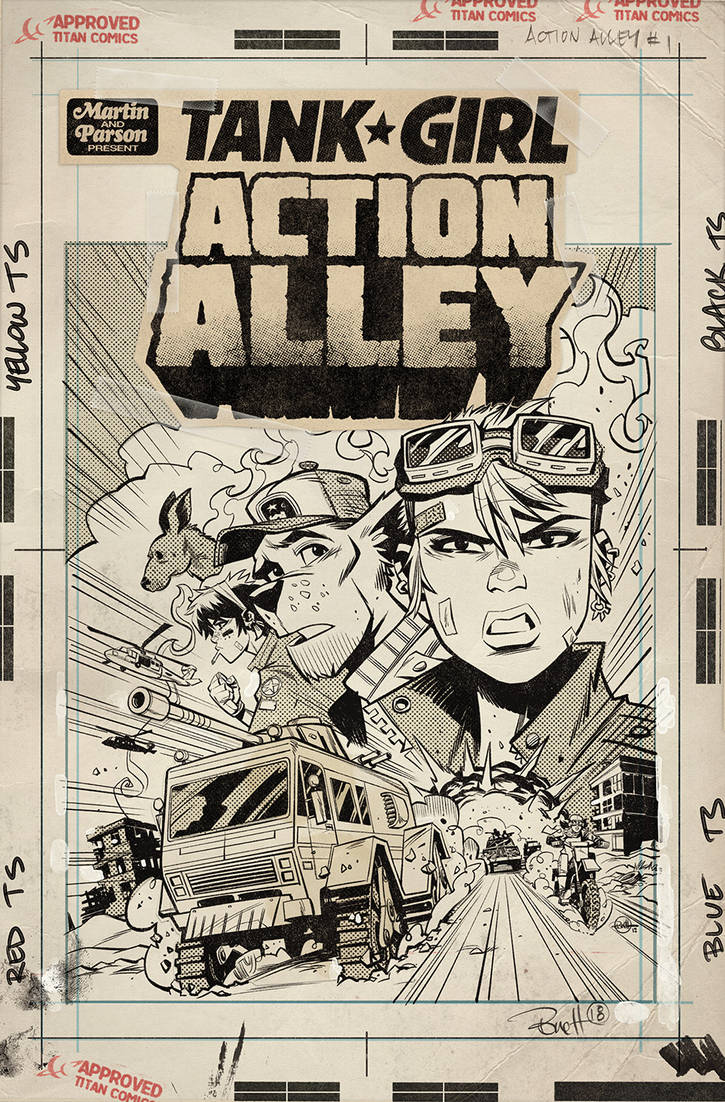 Action Alley #1 Cover C Artist Edition Cover by blitzcadet