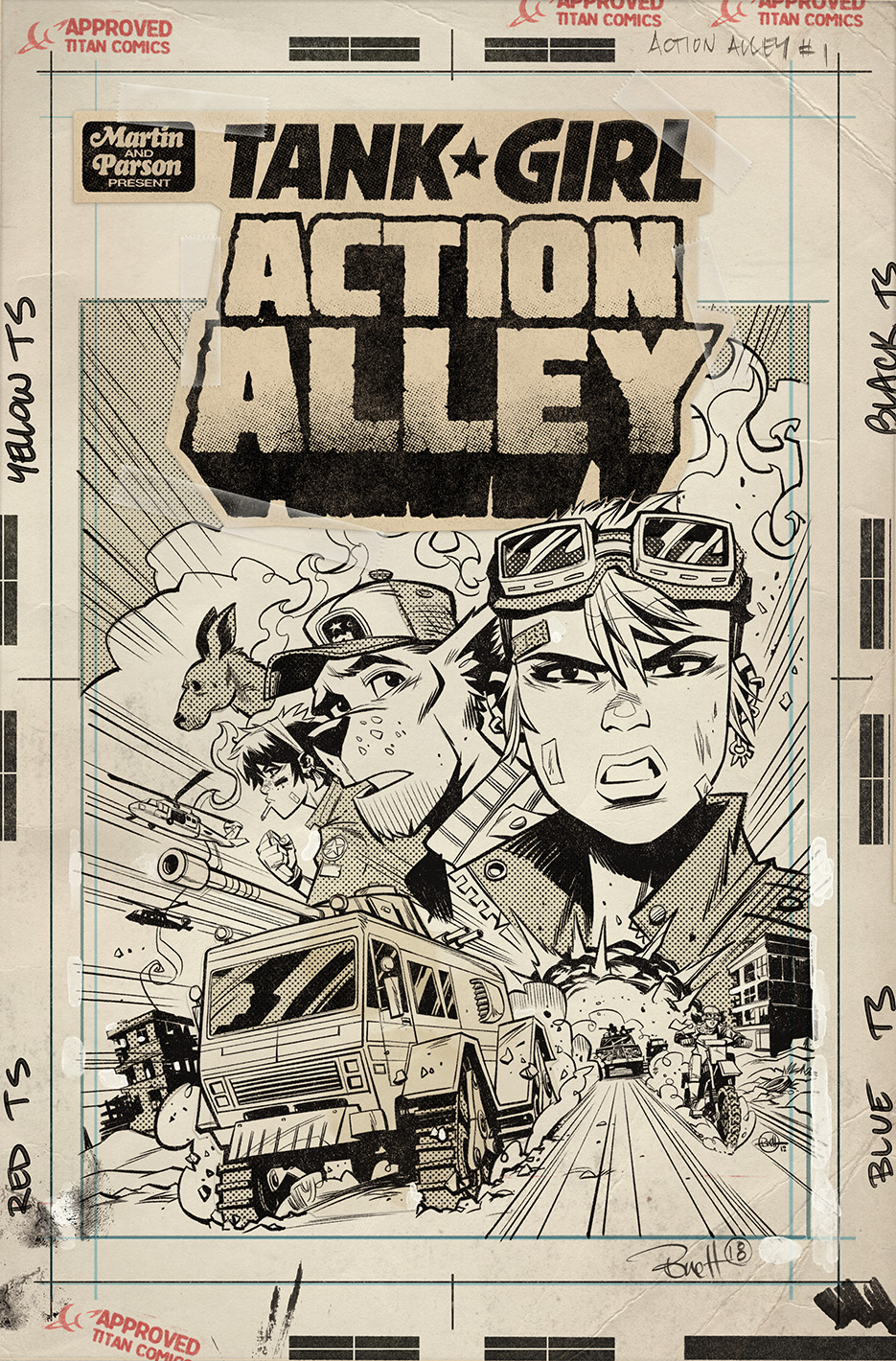 Action Alley #1 Cover C Artist Edition Cover by blitzcadet