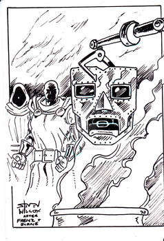 Dr Doom sketch card