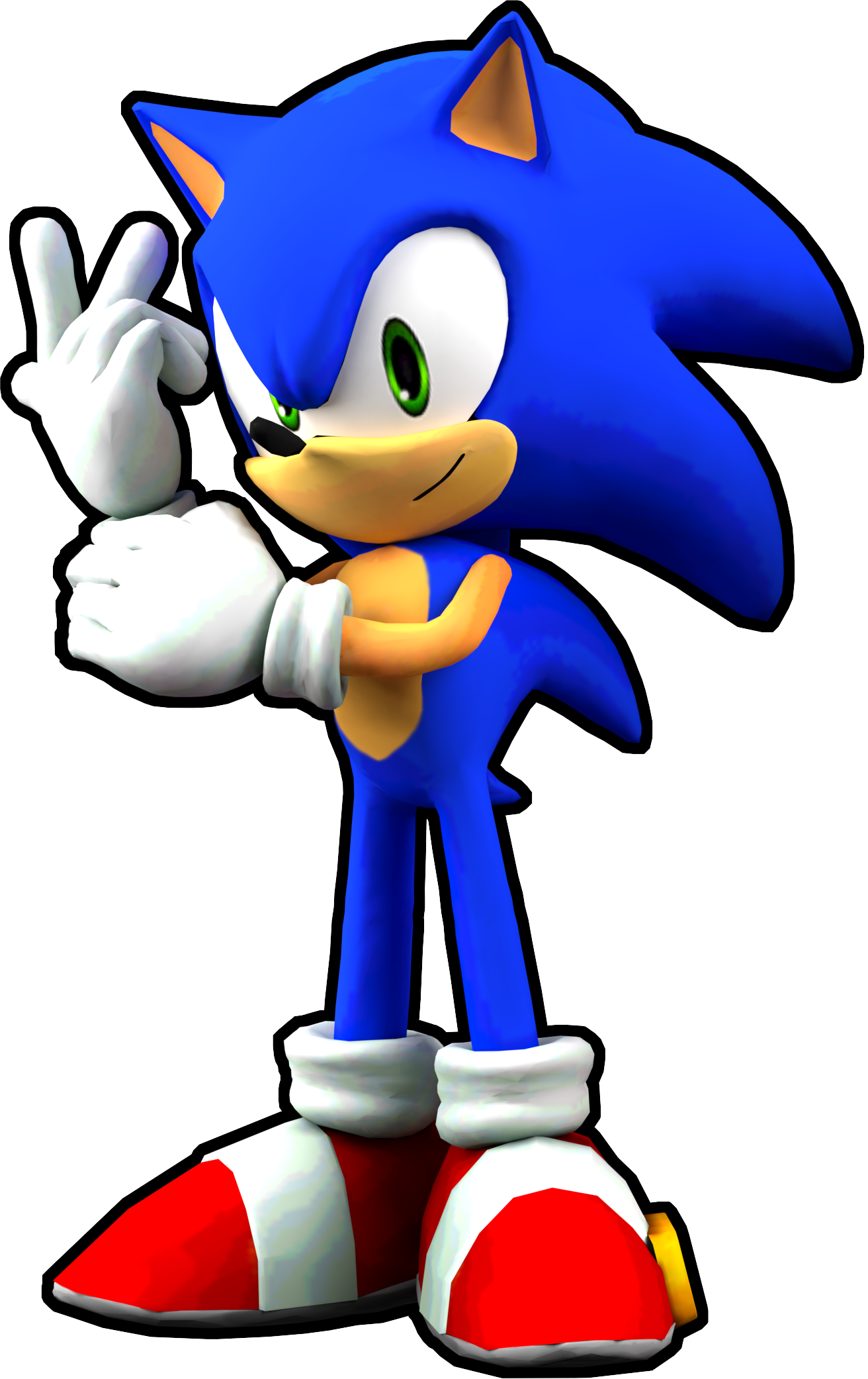 Classic Sonic 4k render by UsagiDood on DeviantArt