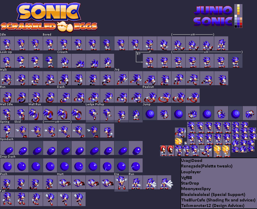 Tyson Hesse Sonic Sprite Pack