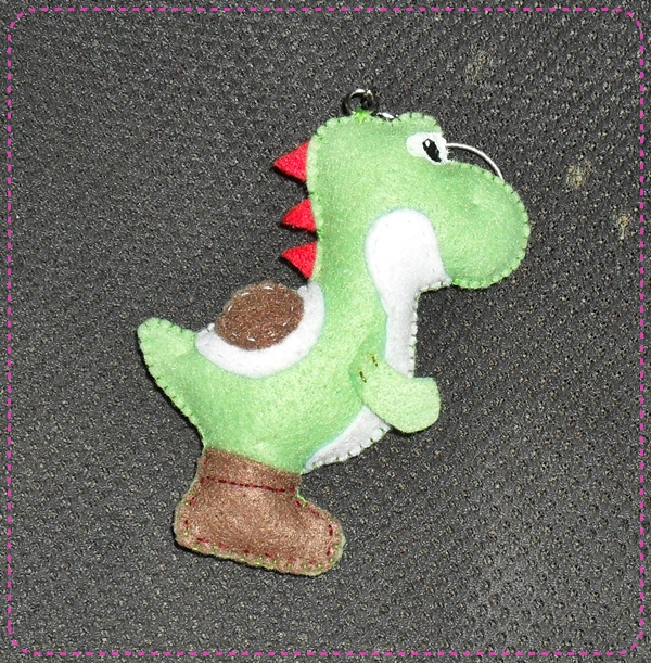 Yoshi Felt Keychain