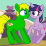 Roland And Twilight Sparkle Bump Into Each Other