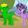 Roland and Twilight High Hooves