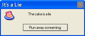 The Cake is A Lie