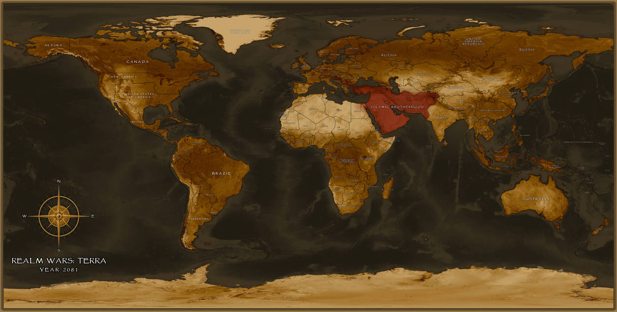 Realm Wars World Map 2081 (by Elias Stern!) by Realm-Wars on DeviantArt