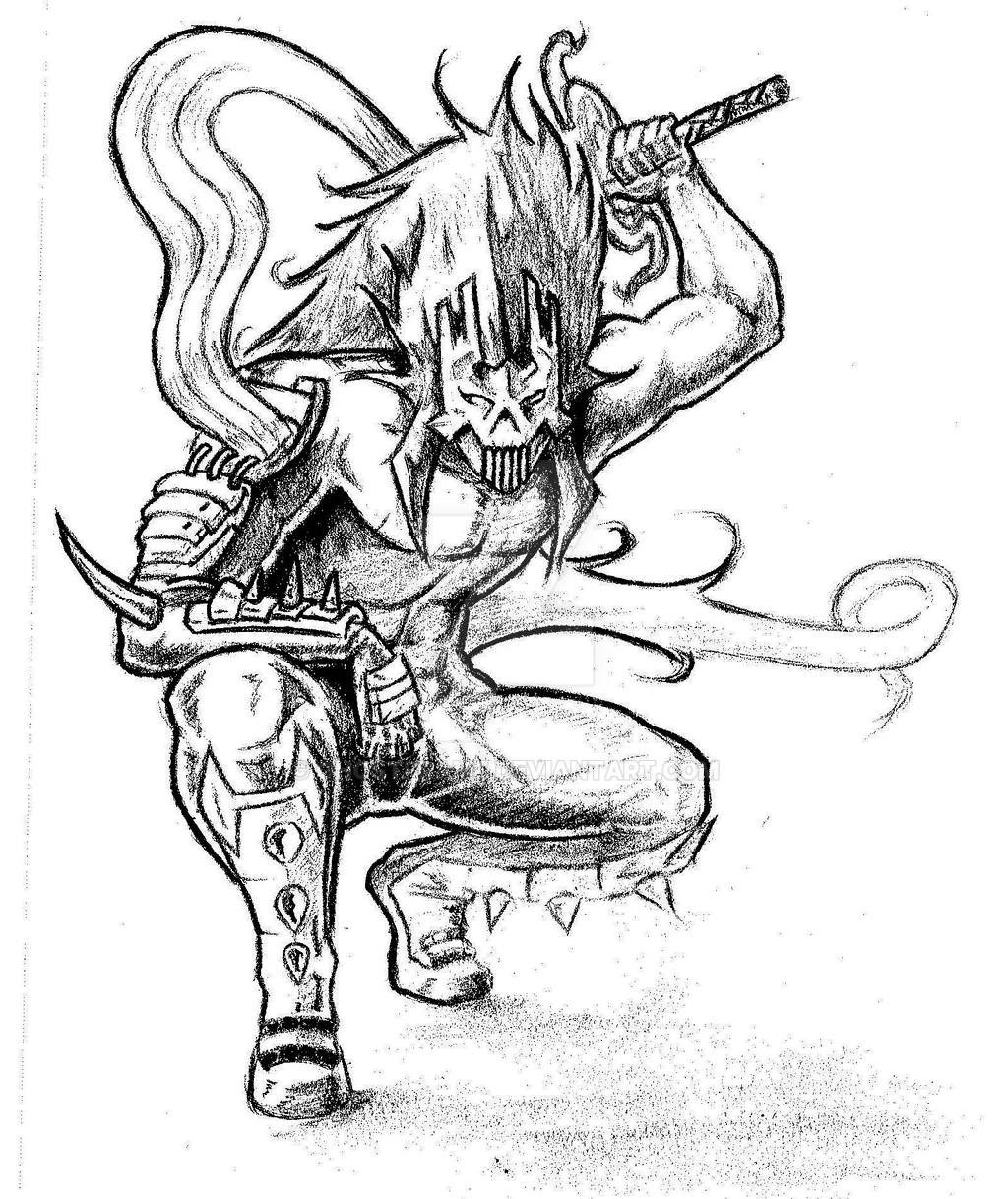 Samurai Wraith Sketch 2012 by ghostframe on DeviantArt
