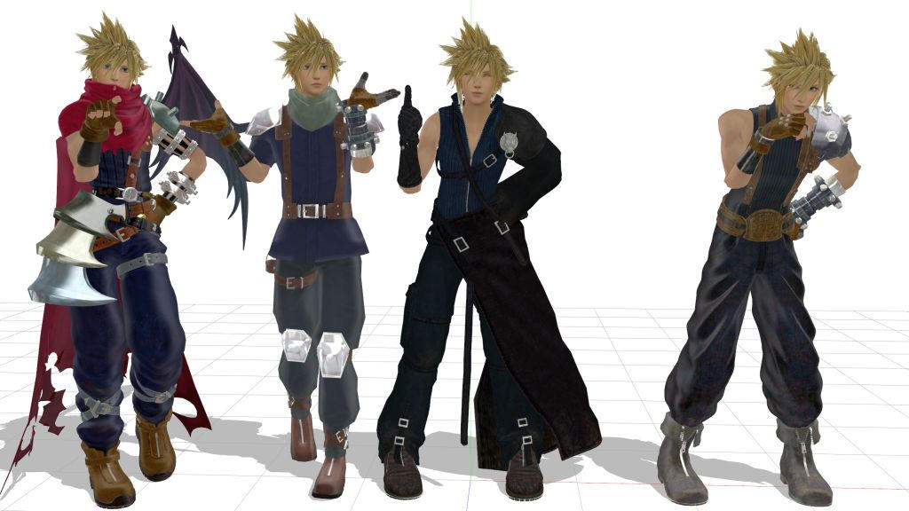 MMD Dissidia NT - Cloud Strife Models by Entzminger500 on DeviantArt