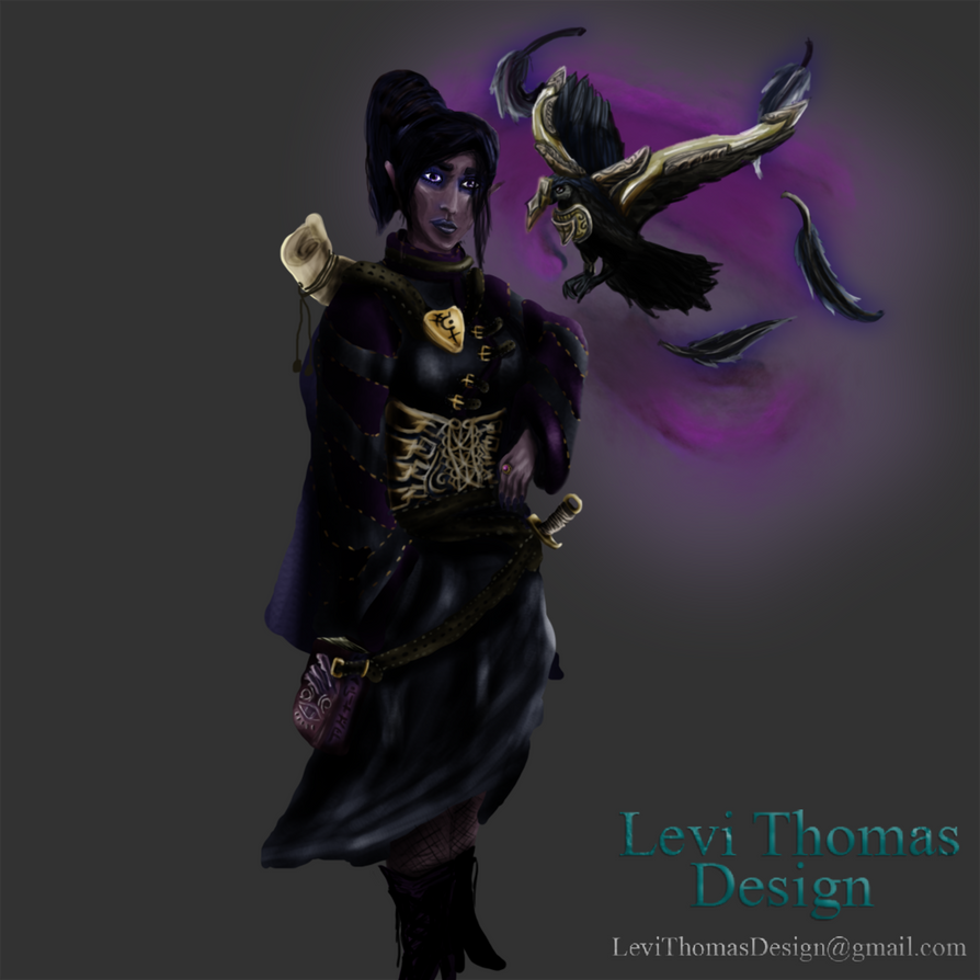 Drow Sorcerer by LeviThomasDesign on DeviantArt