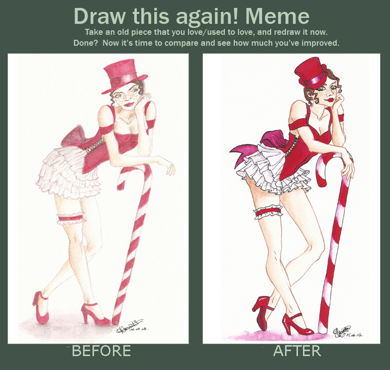 oOo Draw this again ... Candy Cane girl oOo