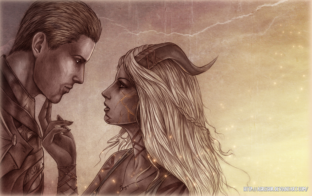 Dragon Age, Cullen and Shumalia comm