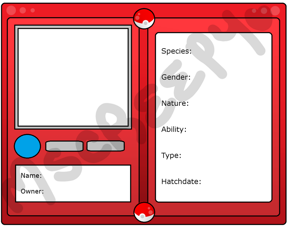 Pokedex Template. by mscreepy on DeviantArt