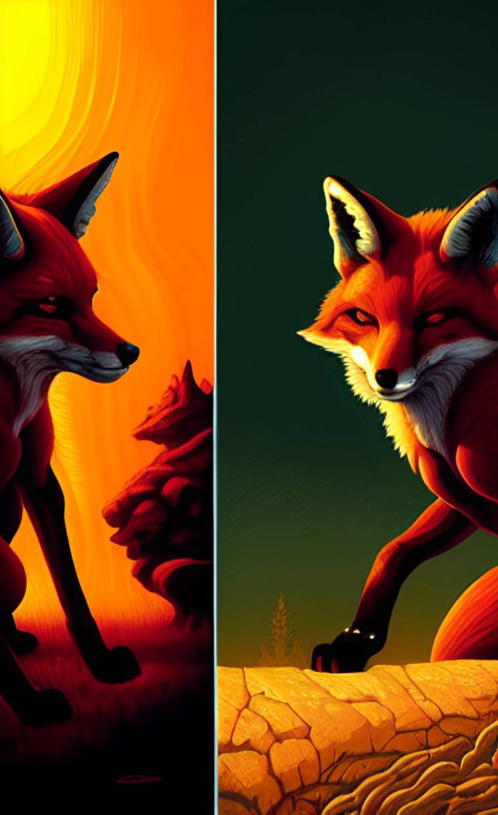 Deviantart Foxes 2-n-1 Foxes by JetSpeedStudios on DeviantArt