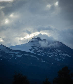 Sight of Choshuenco volcano