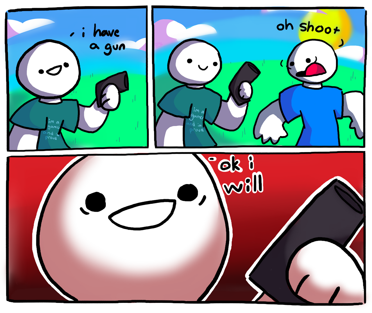Gun Load Comic Text gun comic by HamburgerSauce on DeviantArt