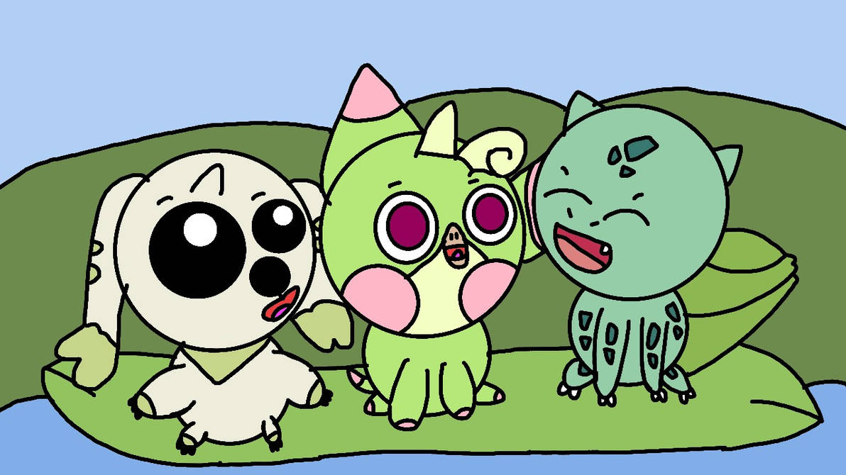 Bulbasaur Digimon Terriermon Sproot And Bulbasaur (Anime Style) by Dianamaria14 on DeviantArt