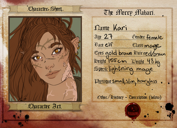 Kari Character Sheet