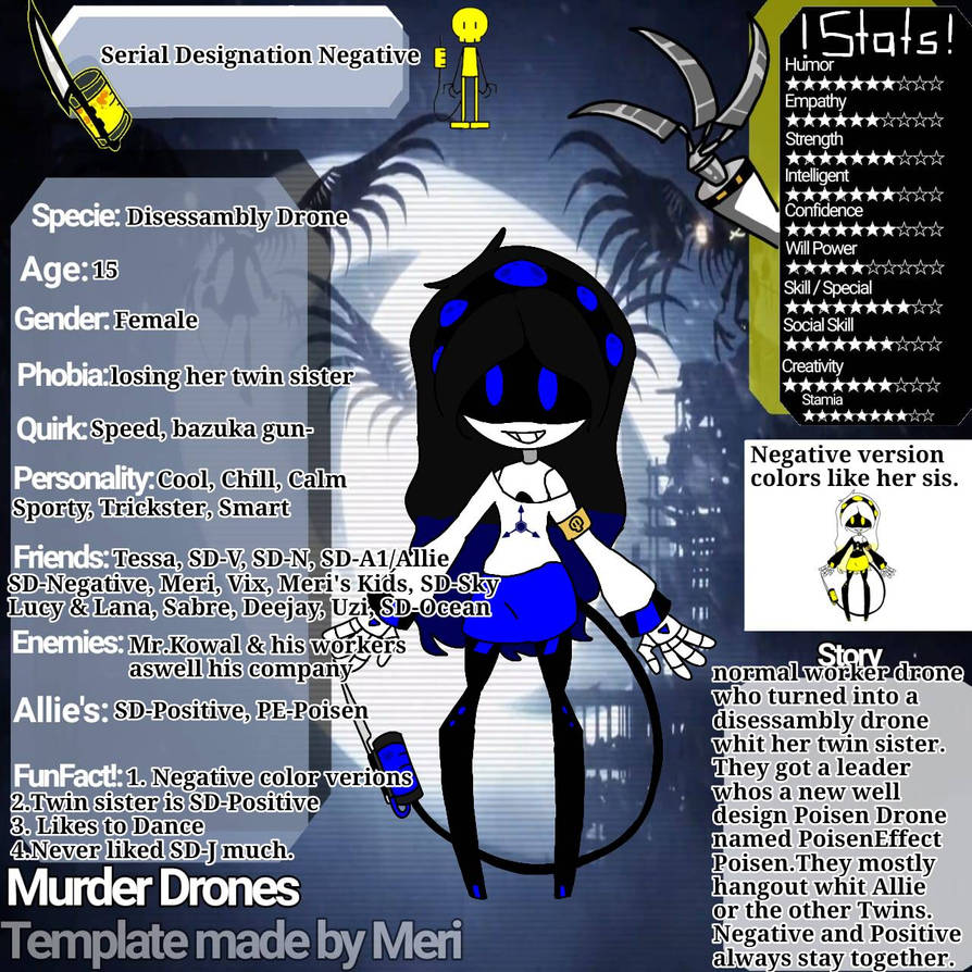 Serial Designation Negative Murder Drones Remake by MeriSaphire3 on Serial Designation Negative Murder Drones Remake by MeriSaphire3 on