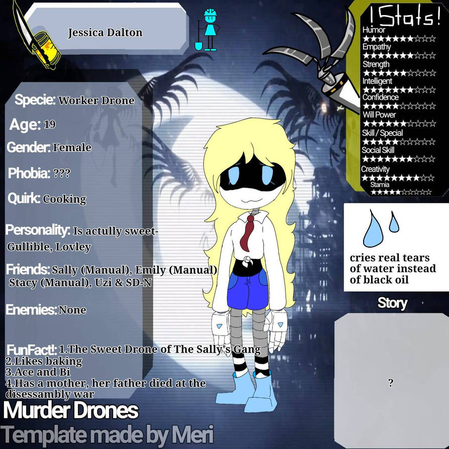 Jessica Dalton Murder Drones by MeriSaphire3 on DeviantArt Jessica Dalton Murder Drones by MeriSaphire3 on DeviantArt