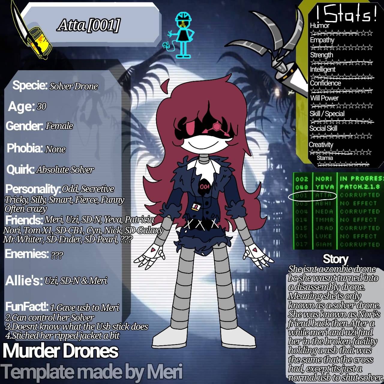 Atta? Patient 001? ? Murder Drones by MeriSaphire3 on DeviantArt Atta? Patient 001? ? Murder Drones by MeriSaphire3 on DeviantArt