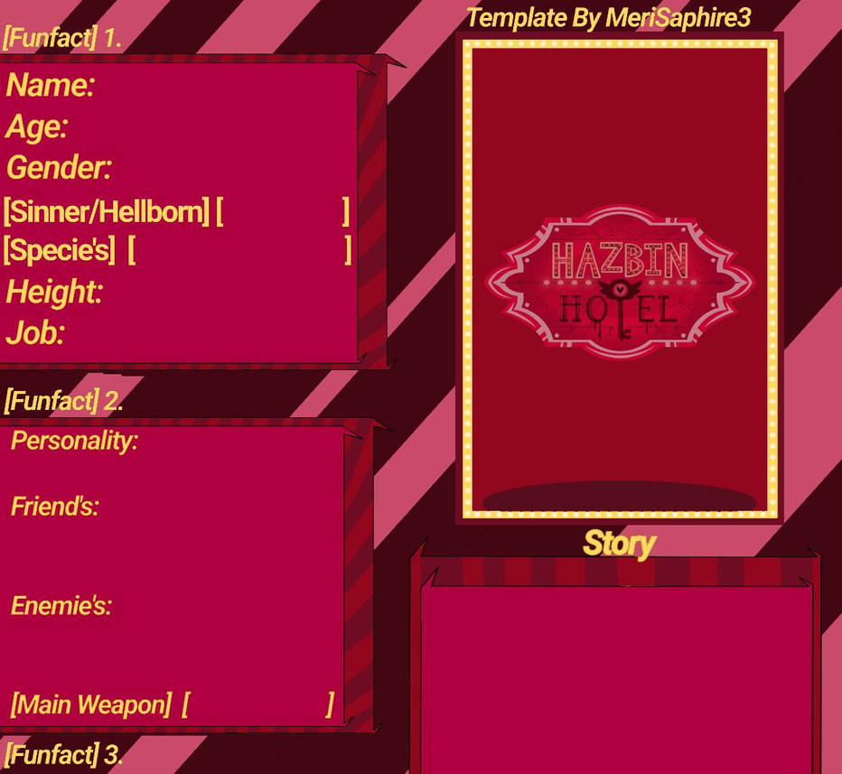 Hazbin Hotel Refrence Sheet template! by MeriSaphire3 on DeviantArt