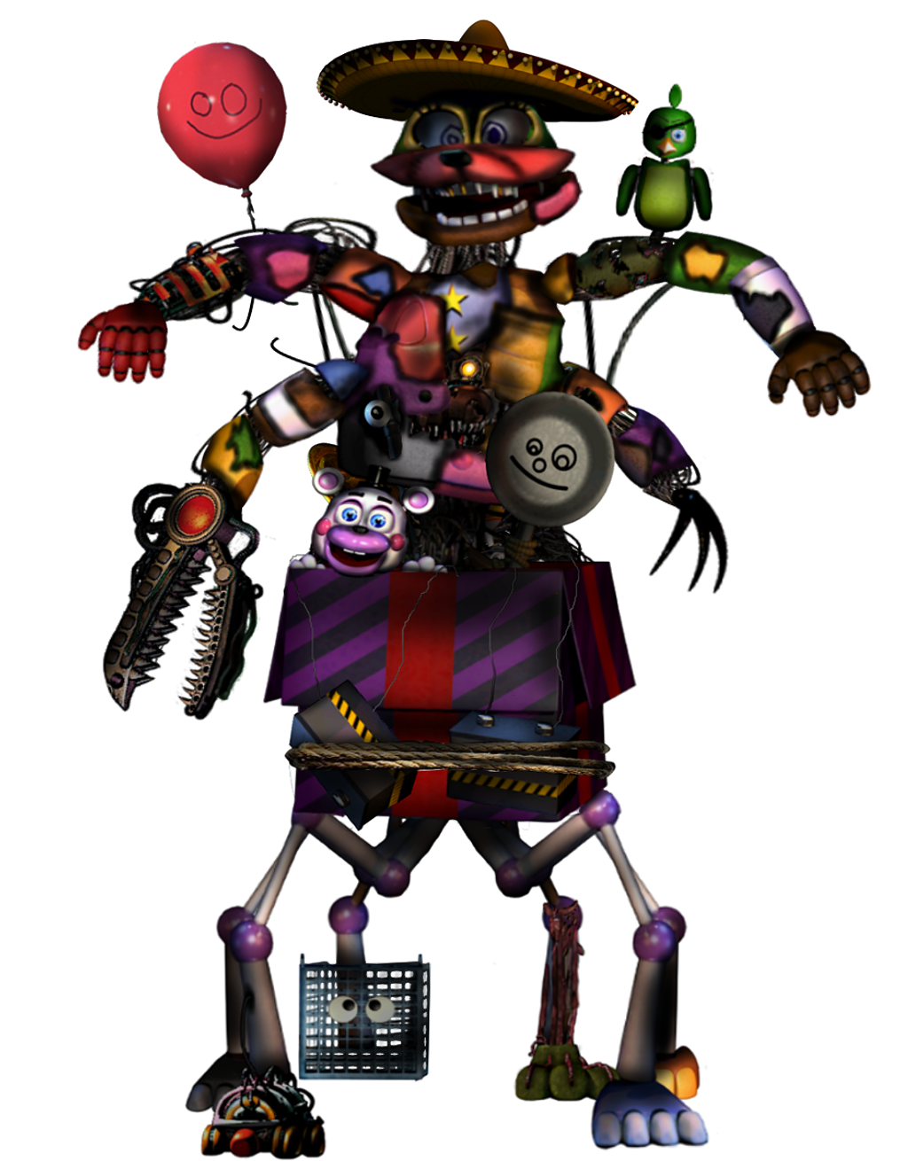 Fnaf Speed Edit  FNAF 6 Animatronic Hybrid by RedBon09 on DeviantArt