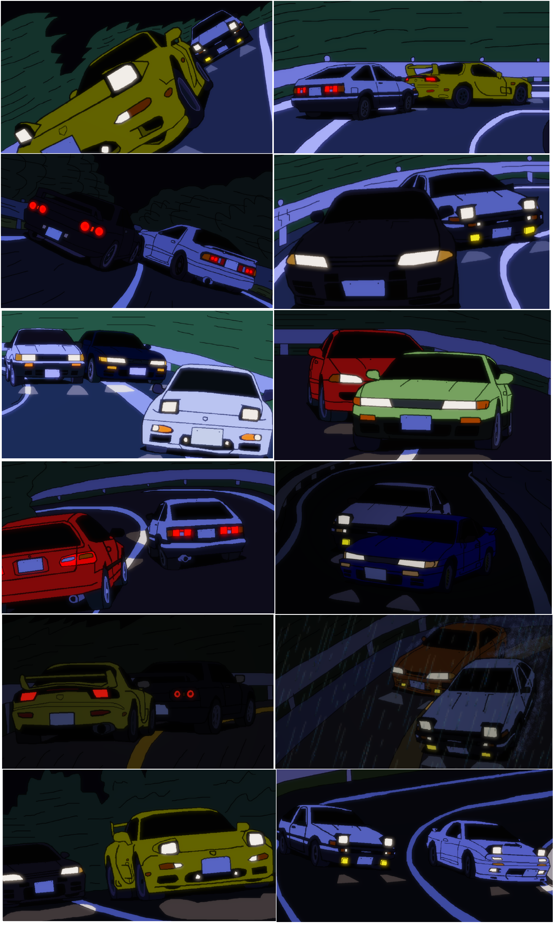 GT86 and GC8 Initial D scene remake by Redshift59 on DeviantArt