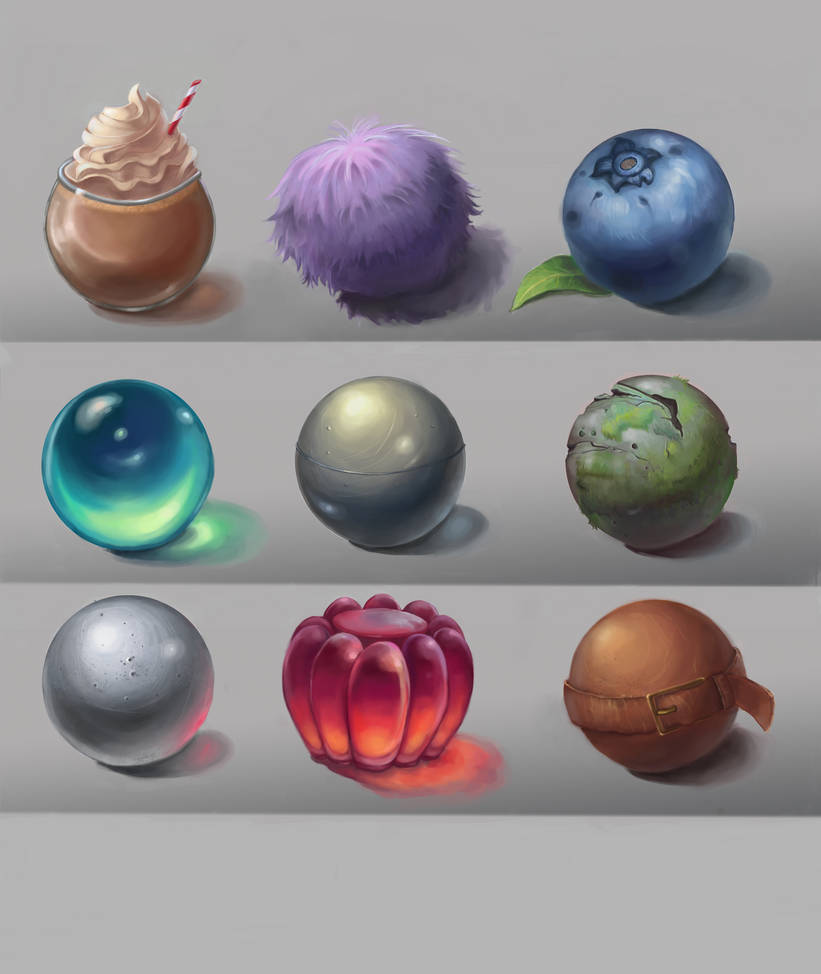 Material and Texture Study by mentafolia on DeviantArt