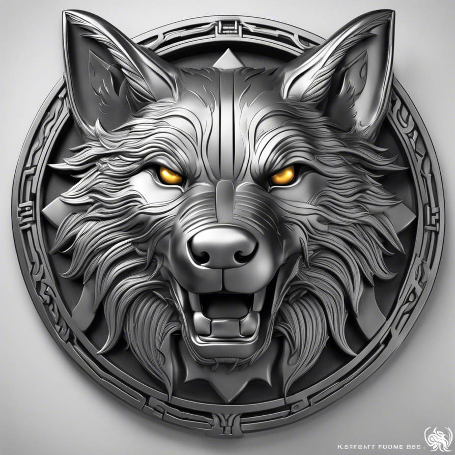 Charlie Rune The Rune-Bound Wolf Dark Fantasy Viking Insignia by ValdrStudio on ...