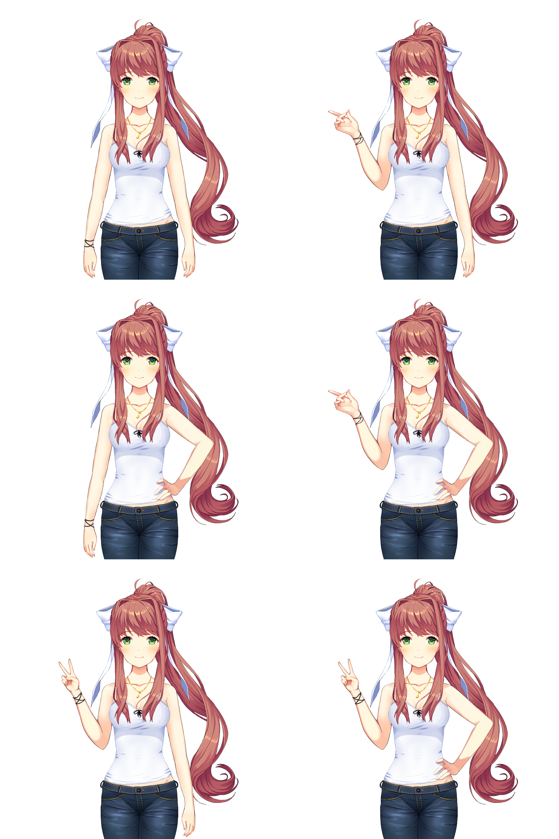 Monika Black Dress Full Body Sprites - by GwendySC by GwendolyX10 on  DeviantArt