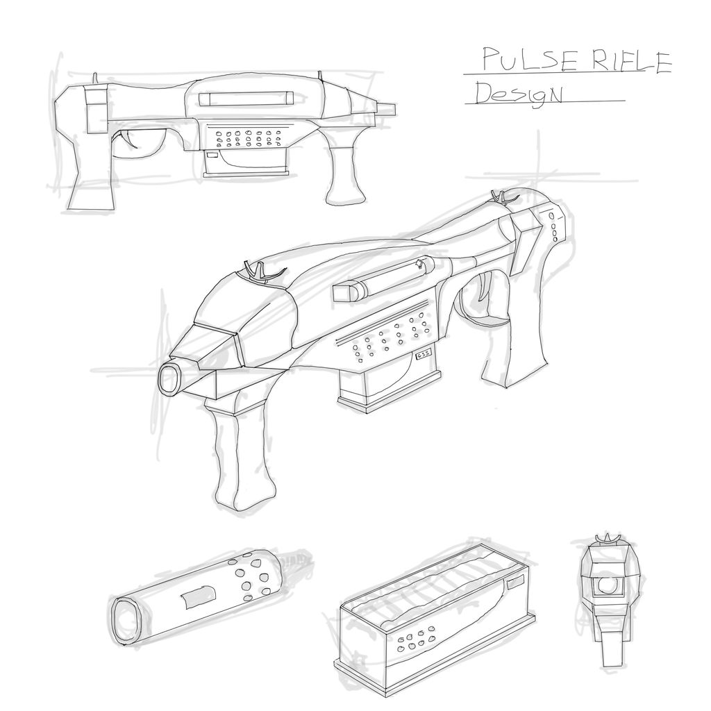 Pulse Rifle Texture Hl2 Layout Pulse Rifle Design by tom31292 on DeviantArt