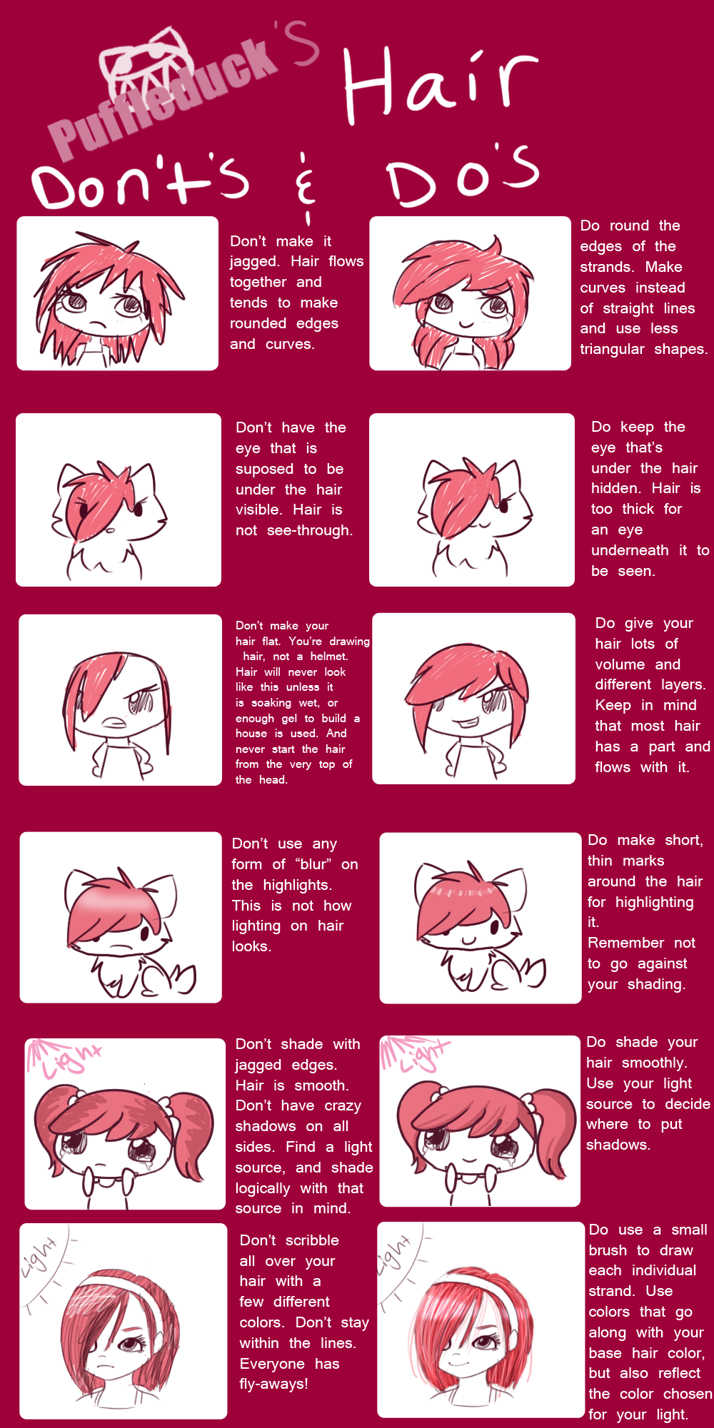 Drawing Hair: The Do's and Dont's