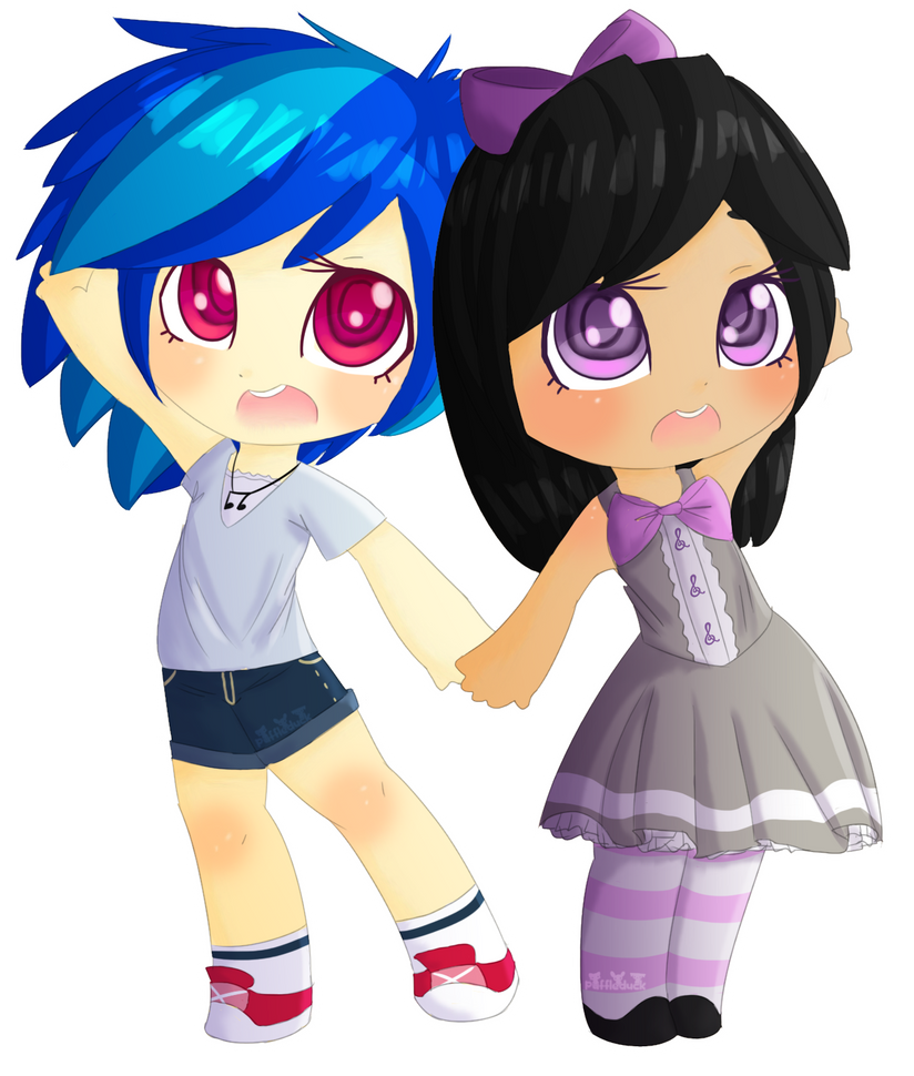 Little Scratch and Little Tavia by Puffleduck on DeviantArt