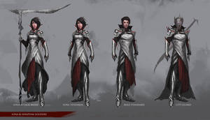 Character Design: Iona and Seraph soldiers