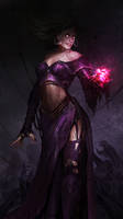 Liliana Vess and the pink hand of DOOM!
