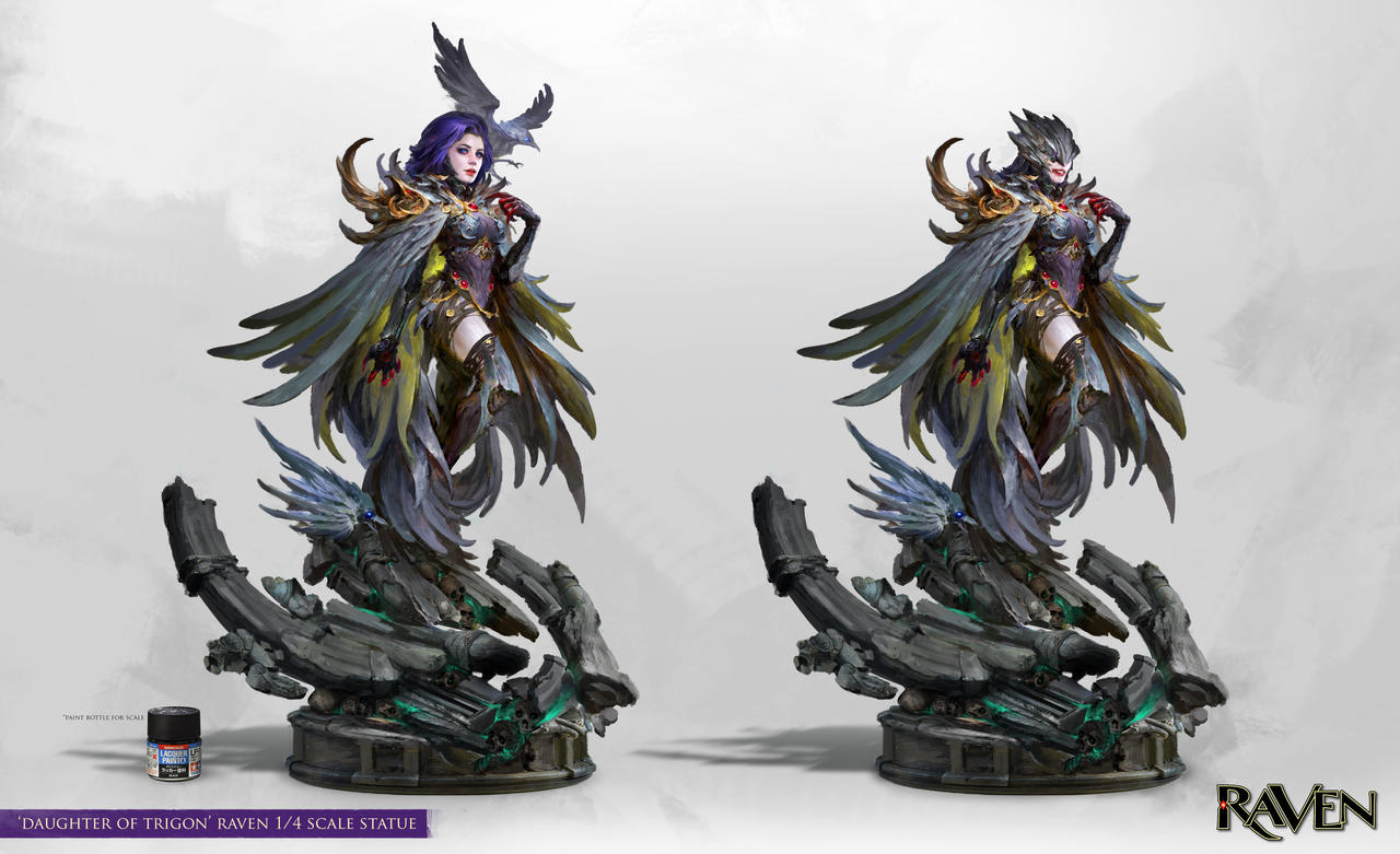 Daughter of Trigon Statue Concept by theDURRRRIAN
