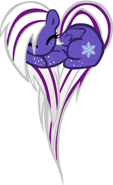 Snow heart pony