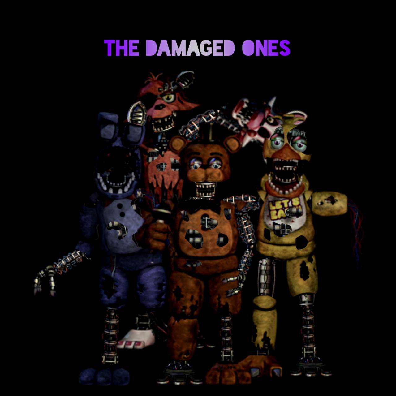 Broken FNaF 1 animatronics(Remake) by Fnaf-fan201 on DeviantArt