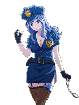 Juvia - Sexy Cop Official art [Render 3]