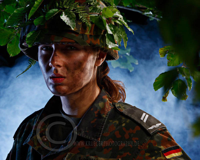 female german soldier