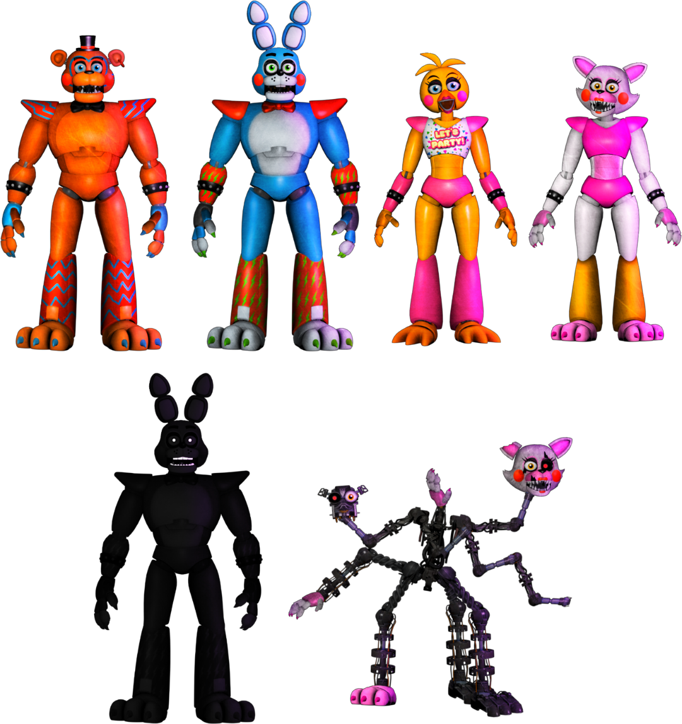 Sfm Fnaf Nightmare Springlocks animatronics V2 by mauricio2006 on DeviantArt